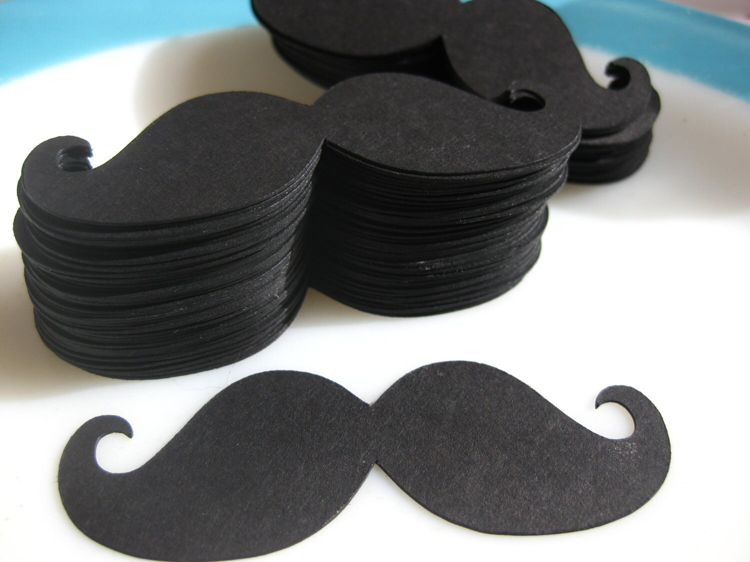 Imperial Style Mustache Die Cuts 3 Inch Toppers Photo Prop