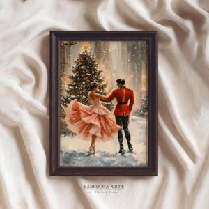 Vintage Nutcracker Ballet Print, Christmas Tree Decor (Digital Download)