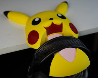 Cute Desktop Creature Headphone Stand – Gaming Desk Accessory – Personalized Headset Holder – Anime Monster Inspired