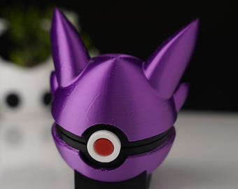 Ghost Spirit Creature Ball – Hinged 3D Printed Display Box | Anime Inspired Collectible - Pokemon Gengar
