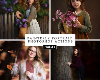 Painterly Portrait Photoshop Action – Soft Dramatic Oil Painting Effect