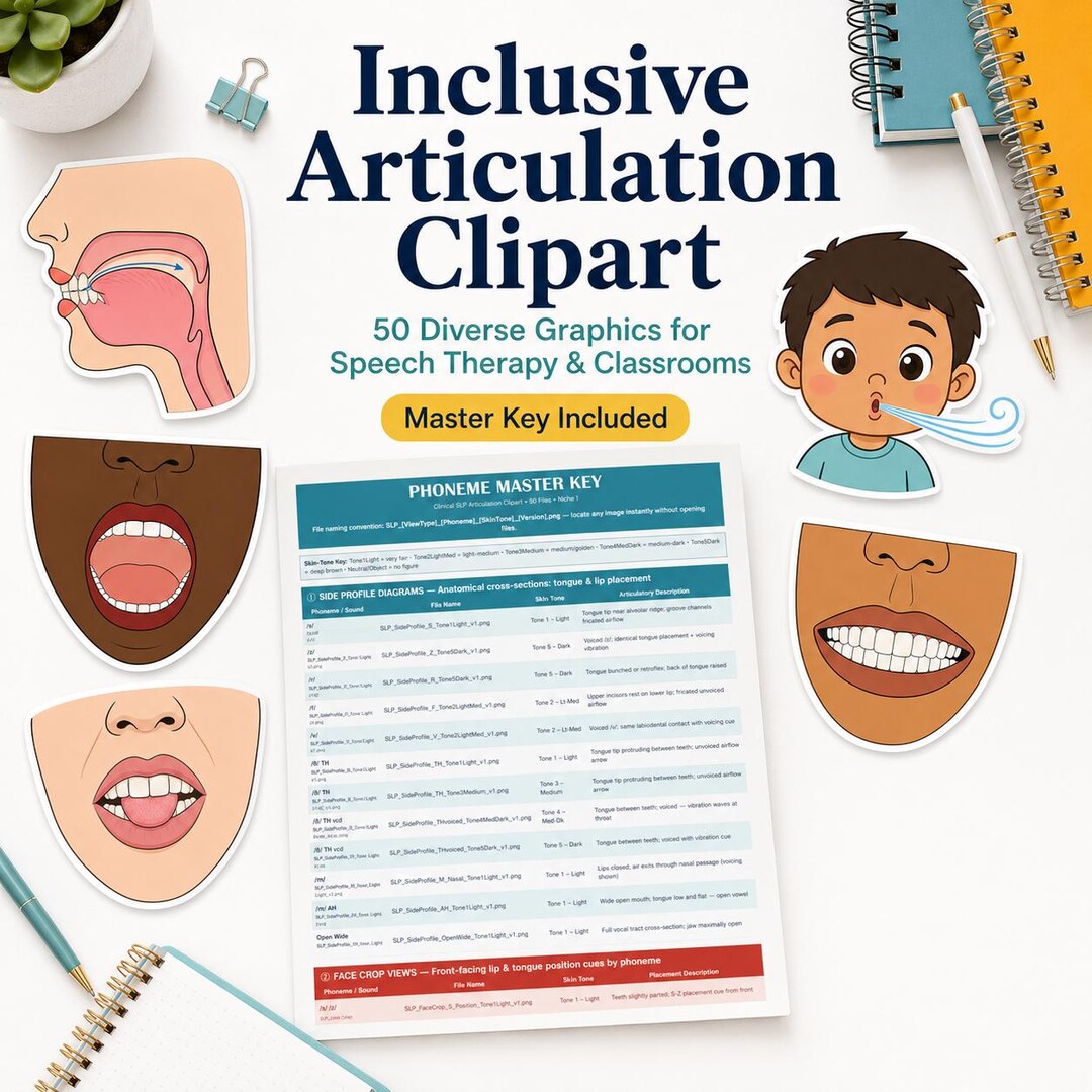 Slp Graphics Phoneme Mouth Shapes Clipart Speech Therapy PNG Science of Reading ...