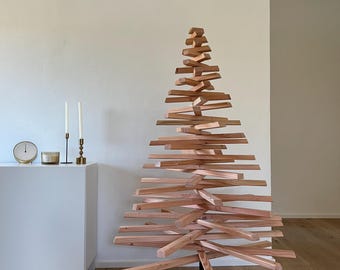 B-WARE Holz Weihnachtsbaum 150 cm. CrossTree,  Der nachhaltige Christbaum aus Douglasie.
