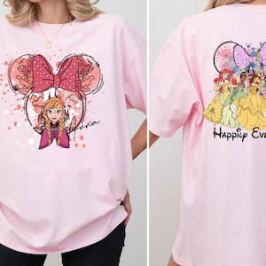 Anna Disney Princess Shirt, Magic Castle Princess Shirt, Disney Princess Signature Sketch Sweatshirt, Disneyland Family Trip Tees