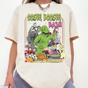 T-shirt Oogie Boogie Bash, chemise personnage Halloween Disney, chemise homme Boogie vintage, chemise Halloween Disneyland, chemise Halloween Disney