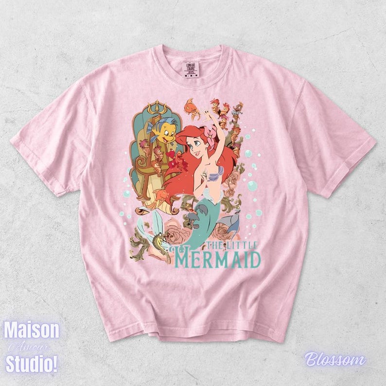 Comfort Colors® The Little Mermaid Shirt, Disney T-shirt, Women's Little Mermaid Ariel Shirt, Ariel Mermaid Shirt, Disney Ariel Shirt