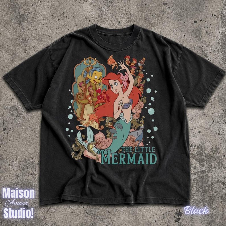 Comfort Colors® The Little Mermaid Shirt, Disney T-shirt, Women's Little Mermaid Ariel Shirt, Ariel Mermaid Shirt, Disney Ariel Shirt image 7