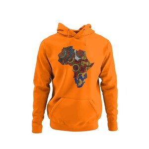 Afrikanische Ankara Karte Kunst Hoodies von Berts, tolle Weihnachtsgeschenkidee im Verkauf