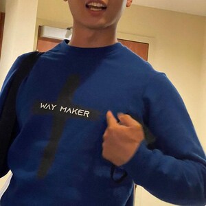 Way Maker Boho SweatShirts - Basic Color SweatShirt - Simple Sweatshirt - Custom Sweater Printing - Comfort Colors Sweatshirt - Gift Ideas