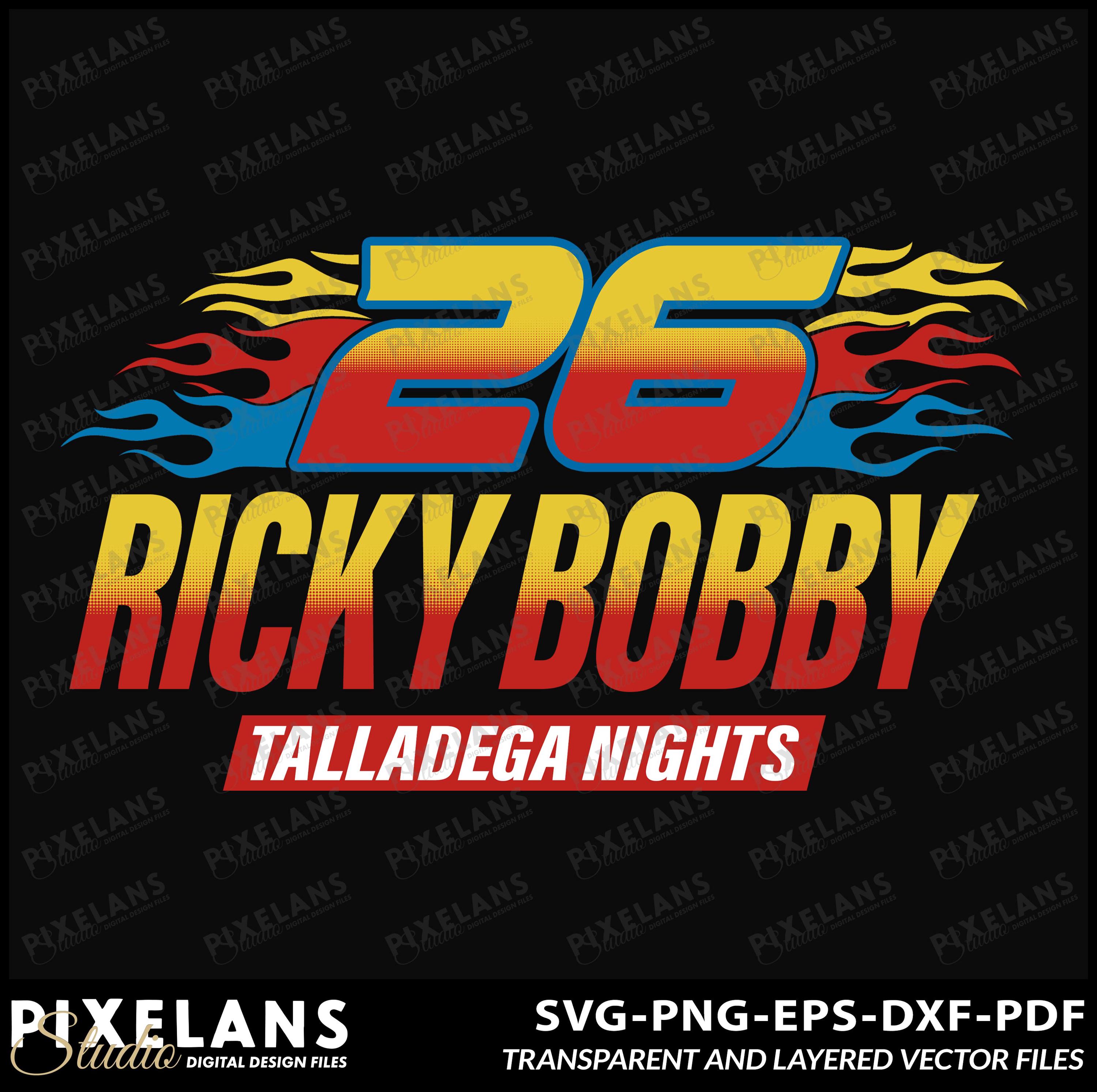 Ricky Bobby Adesivo Casco Talladega Notti Skate Cell Laptop - Foto 5