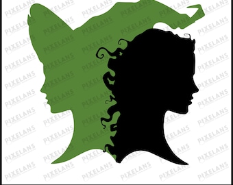 Wicked Silhouette Art: Broadway Musical Design (Digital Download)