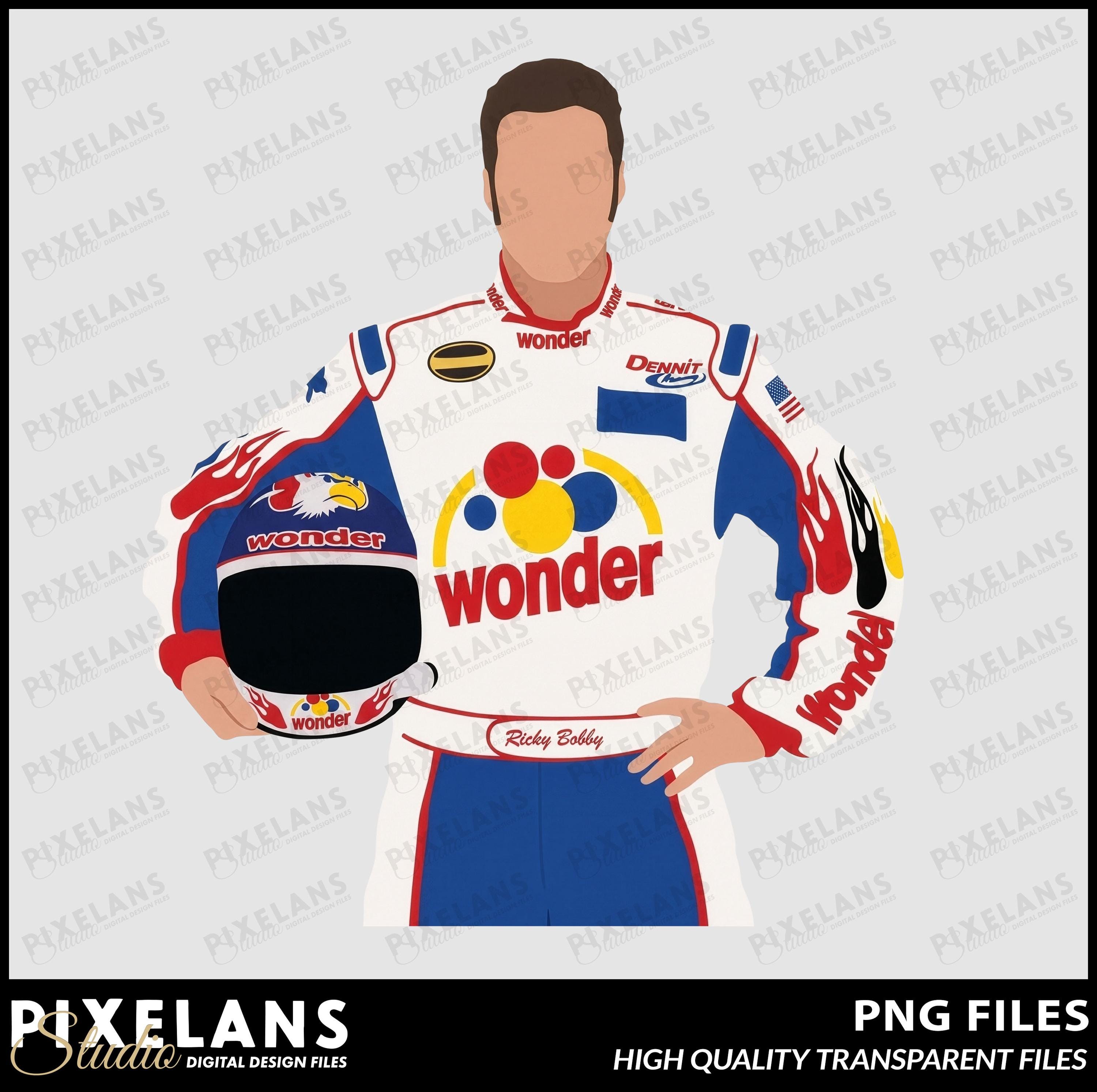 Ricky Bobby Racer Ricky Bobby Racing Suit PNG, Wonder Bread Racing Sublimation Design ...