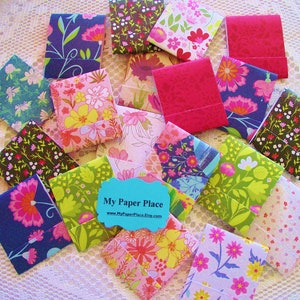 20 Matchbook Notepads/Mini Notepads Springtime Flowers Large Fold Over Sheets image 2