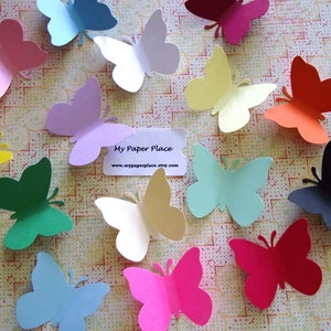 Paper Butterfly Die Cuts- 2 inch cardstock-  Free Secondary Shipping