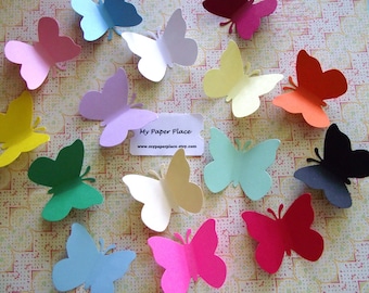 Paper Butterfly Die Cuts- 2 inch cardstock-  Free Secondary Shipping