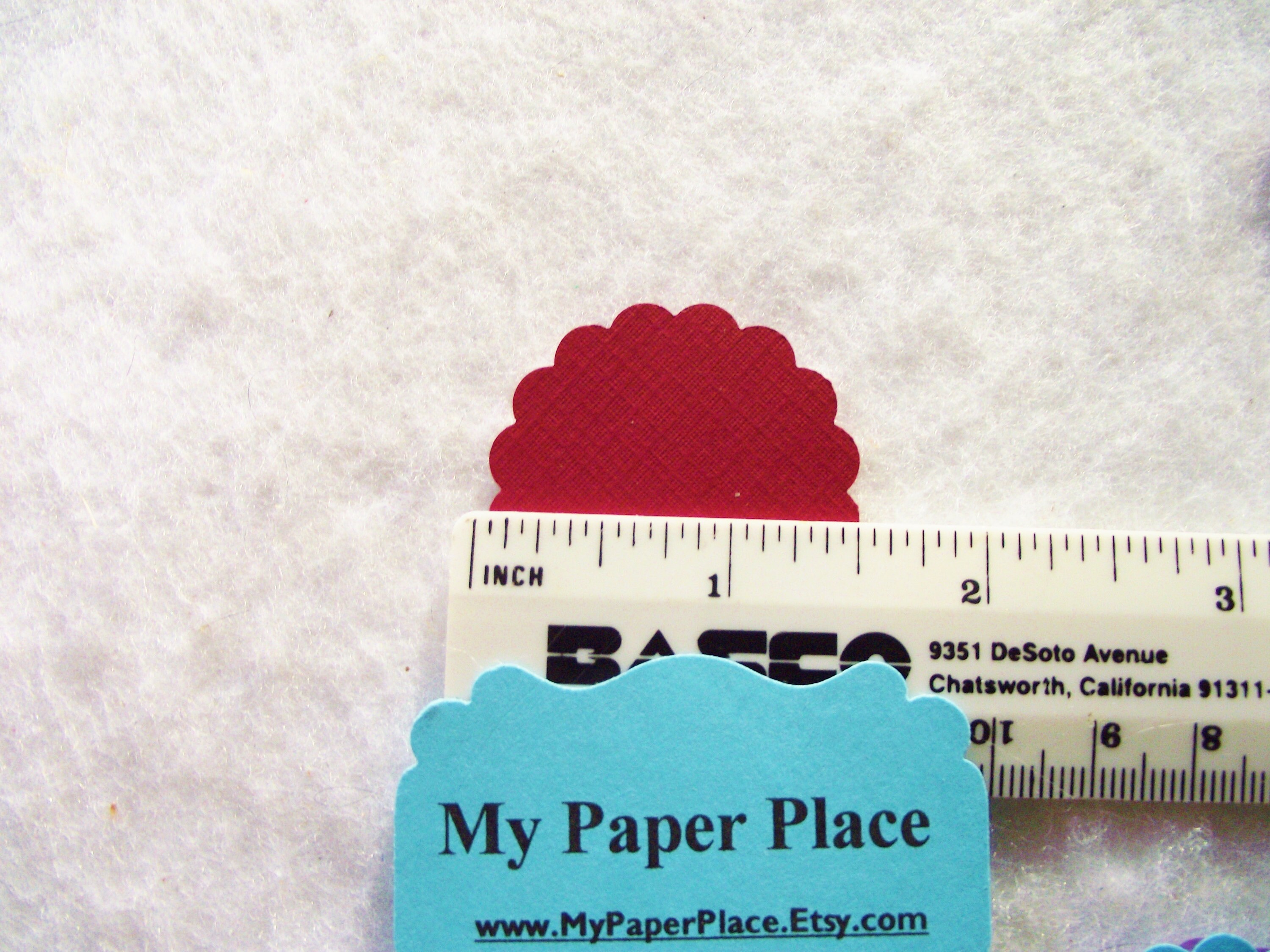 100 Assorted 1.5 Inch Scalloped Cardstock Circles/Die Etsy