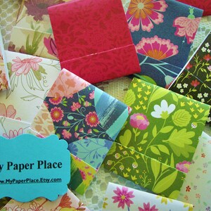 20 Matchbook Notepads/Mini Notepads Springtime Flowers Large Fold Over Sheets image 4