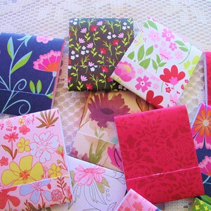 20 Matchbook Notepads/Mini Notepads Springtime Flowers Large Fold Over Sheets image 3