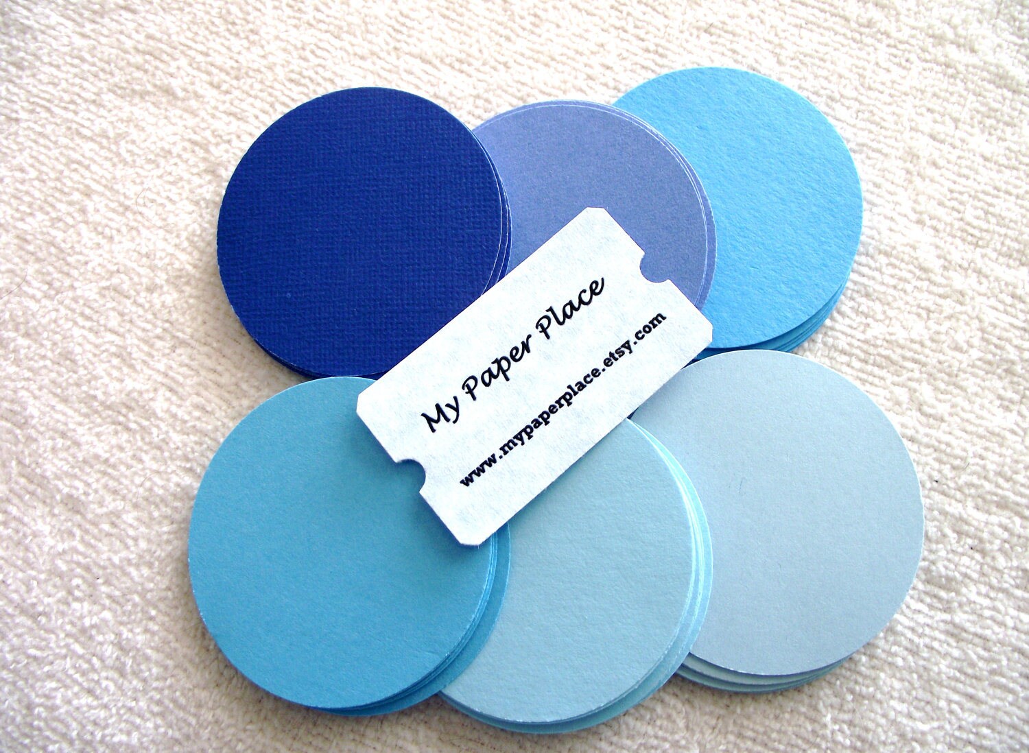 2 CARDSTOCK CIRCLES 50 2 Inch Cardstock Circles shades of Blue Free