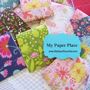 20 Matchbook Notepads/Mini Notepads Springtime Flowers Large Fold Over Sheets image 5