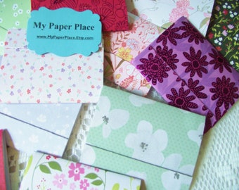 20 - 3" Matchbook Notepads/Mini Notepads - Springtime Flowers - 12 Large Fold Over Sheets