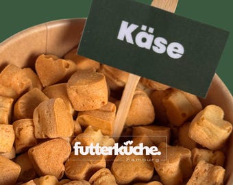 Hausgemachte Hundekekse Käse - Getreidefreie & natürliche Leckerlies für deinen Hund schonend gebacken in der Futterküche Hamburg