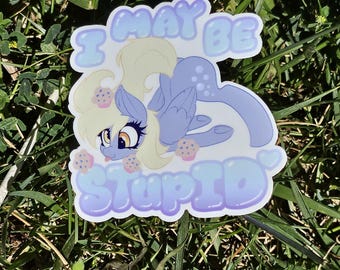 Pony Muffins hooves Bubbles Derpy inspired VINYL sticker waterproof 6 INCH- 3 INCH