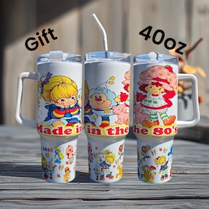 Made in the 80&#39;s 40oz Tumbler - Stainless Steel with Handle - Nostalgic Drinkware