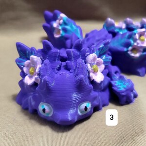Articulated Kosha Dragon 8&quot;x5&quot; 3d Printed, PLA