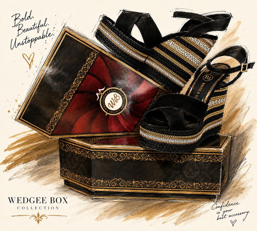 Wedgee Travel Storage for Your Shoes - the Wedgee Box - Etsy