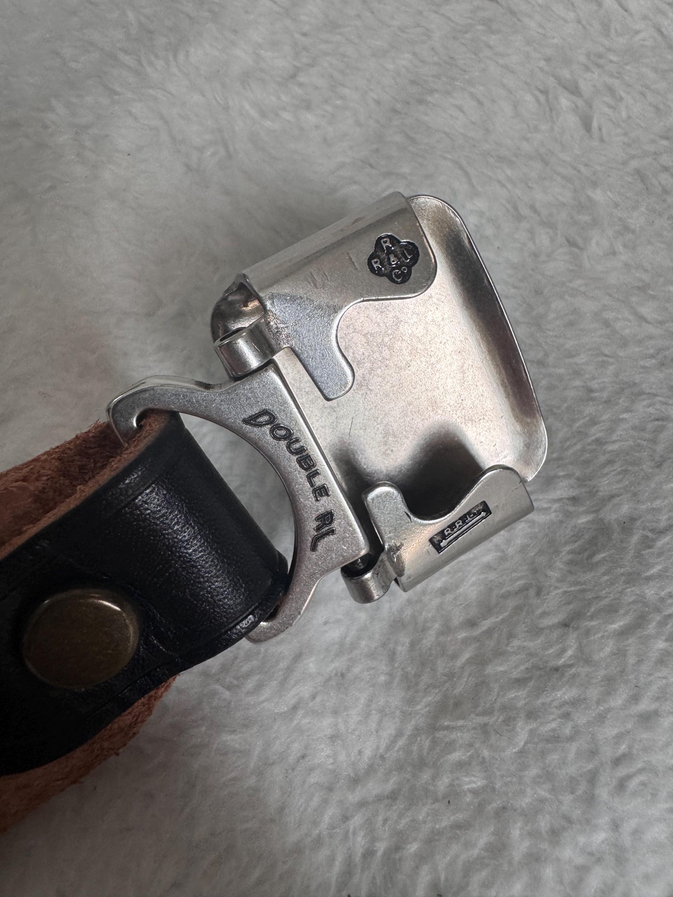 Rare Double Rl RRL Vintage Western Unique Design Style Black