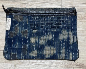 Vintage Kapital KOUNTRY BORO Indigo Denim Boro patchwork Clutch pouch Bag Rare Early Model