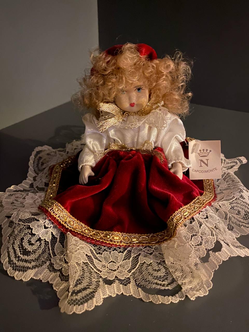 CAPODIMONTE　DOLL Capodimonte collection porcelain doll made in Italy for