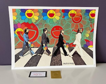 Death NYC – the Simpsons on Abbey Road – Original Silkscreen With