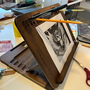 Adjustable Bamboo Drawing Board: Portable Artist Easel & Homework Stand