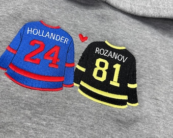 Heated Rivalry Embroidered Jersey Shane Hollander Ilya Rozanov