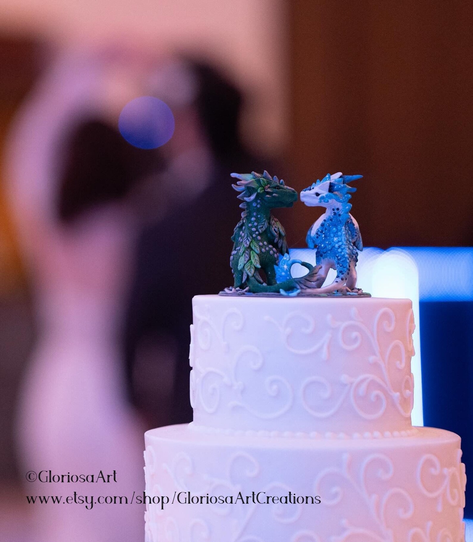 Dragon Wedding Cake Topper - Bride and Groom Dragons - Etsy Dragon Wedding Cake Topper - Bride and Groom Dragons - Etsy