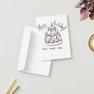 D&D themed birthday card, Mimic surprise Bday card, Happy Birthday card template, DnD monster mimic, Role player&#39;s celebration card