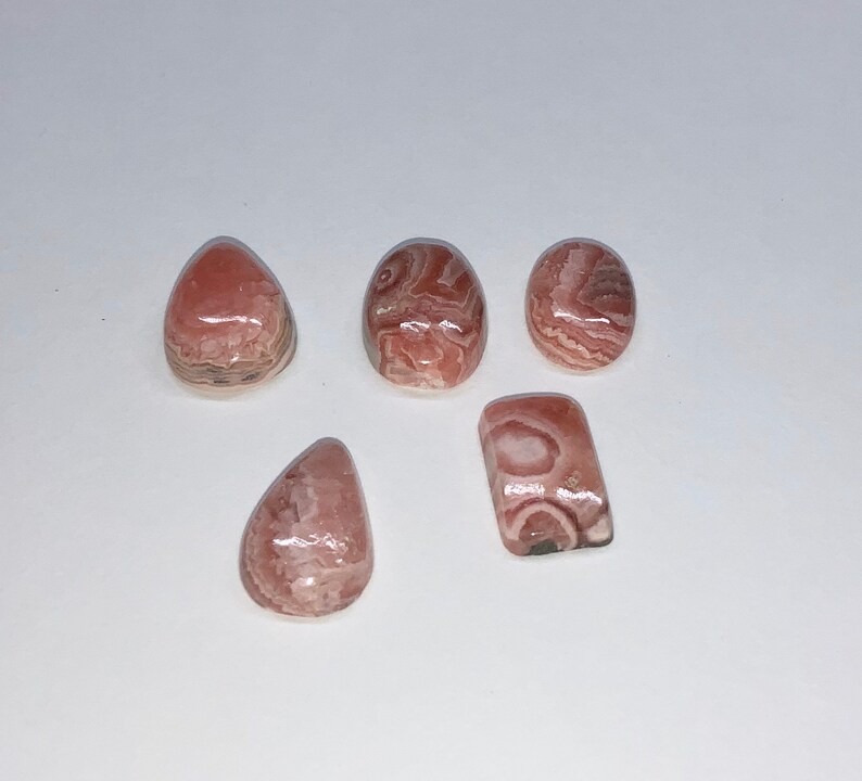 Destash Rhodochrosite Cabochon Lot
