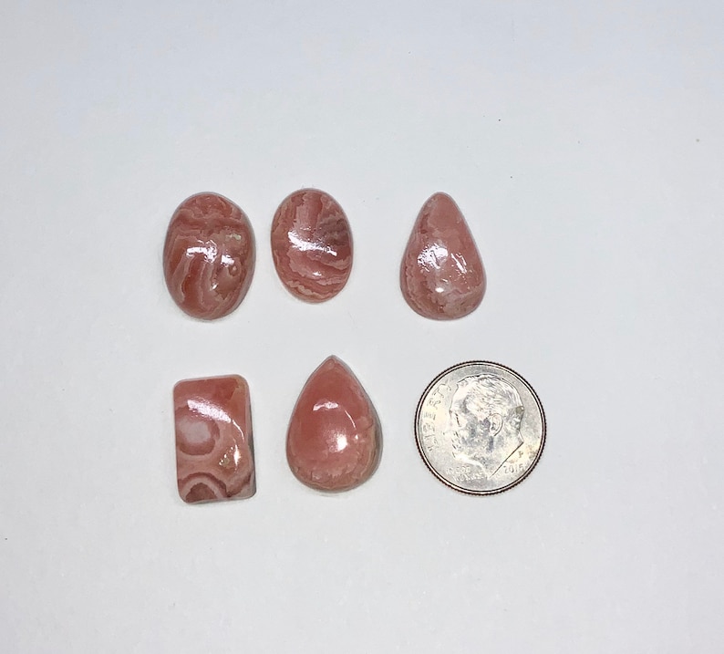 Destash Rhodochrosite Cabochon Lot