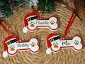 Custom Dog Paw Ornament,Personalized Pet Bone Xmas Decoration, New Puppy Gift 2025,Resin Christmas Tree Ornament for Dog Owner, Pet Keepsake product logo