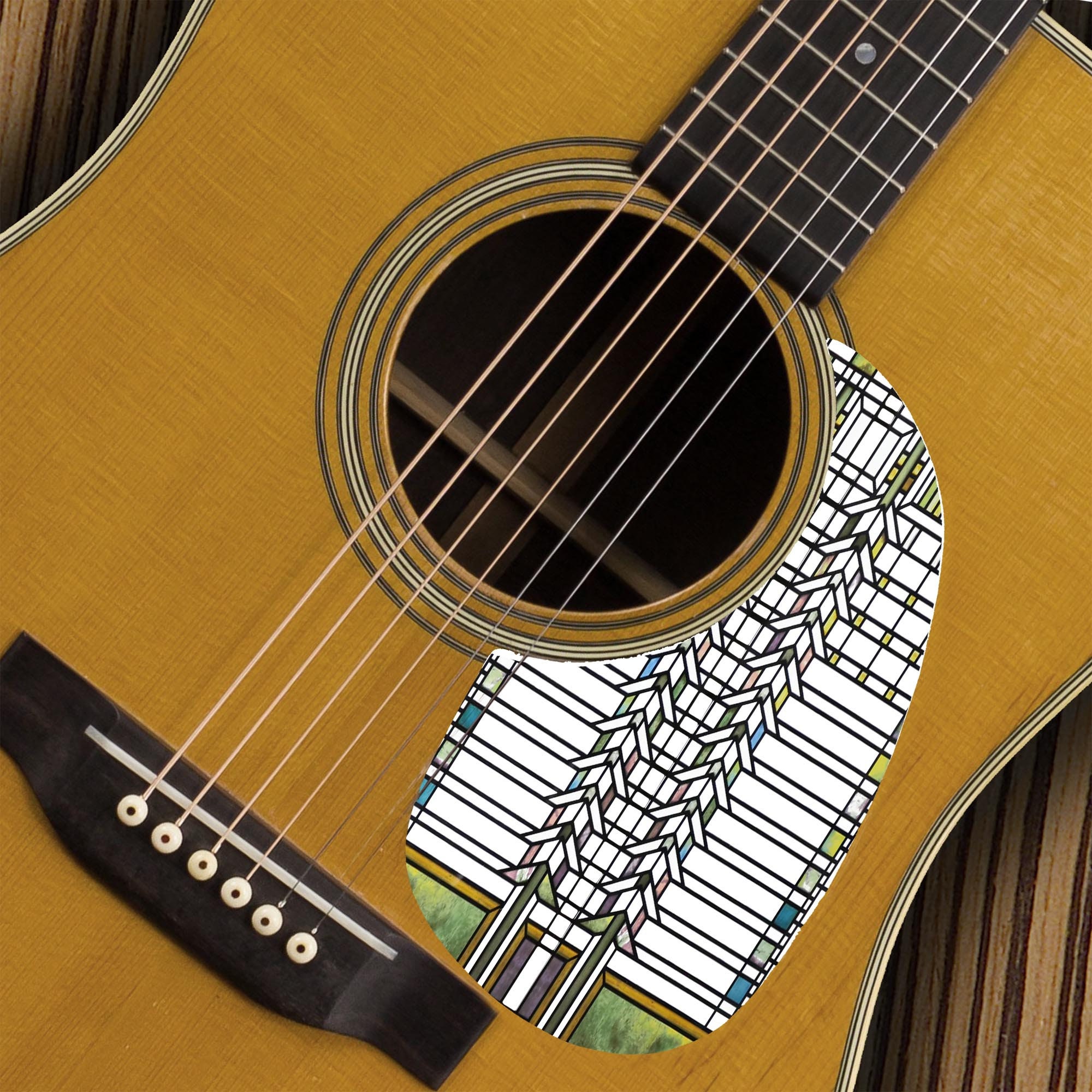 Pickguard Pour Guitare Acoustique Pickguard Pour Guitare Folk Acoustique - SURENHAP - 10pcs - Adhésif Pickguard Guitare Acoustique