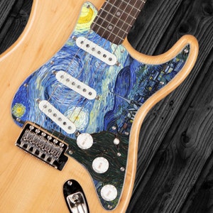 Stratocaster Starry Night Pickguard – Artist Series Custom Graphic Guard