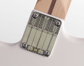 Custom Wright Tree of Life Graphic Color Image Neck Plate Fits Strat / Tele / Bass- USA MADE!