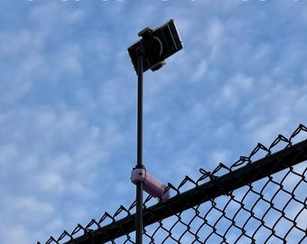 Fence Mount Attachment for Tripod or Selfie Stick - Record your Pickleball and Tennis games