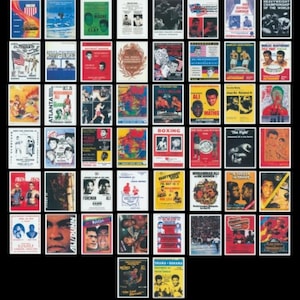 Muhammed Ali Sammelkarte Set 50 seiner Kämpfe 8 x6