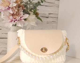Luxury Pearl Replacement Handles For Handbag: Exquisite Purse Chains Straps |Various Sizes & Styles Customize Purse Bag with Elegant Chain