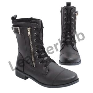 Gevechtslaarzen dames, enkellaarsjes met veters, modieus casual zijrits, duurzame schoenen met antislipzool, militair geïnspireerde enkellaarsjes