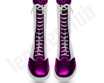Handmade Leather Wrestling Boots: High-Top Ankle Support