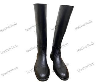 90s PRADA SPORT Brown Leather Riding Boots •7.5• - Etsy